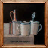  Still Life with Six Objects on a Dark Background