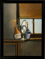  Still Life with Chimney, Purple Cup and Vinegar Bottle